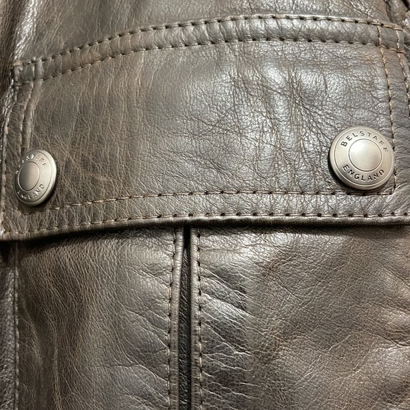 !SOLD! Belstaff Calf Leather Motorcycle Jacket with Removable Protective Armor - Picture 9 of 16